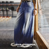 马登丹宁蓝美式复古闪电纹水洗宽松香蕉弯镰刀牛仔阔腿裤子女士秋 商品缩略图4