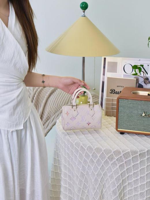 驴家 Nano Speedy 手袋 M25591 白色/渐变手拿斜挎包（LZ*MM） 商品图7