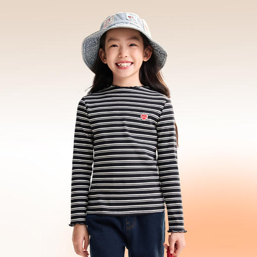 女童中领长袖针织衫秋季新款安奈儿童装EG531576 商品图1