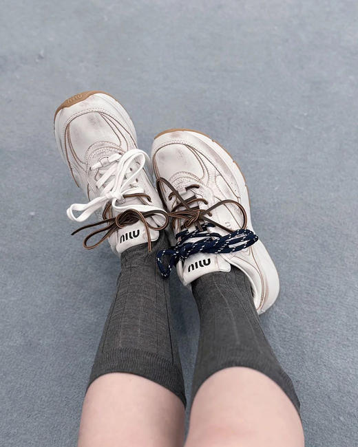 现货 THS-限时 缪家 美到心坎 网布运动鞋 做旧小脏鞋 2色 BZ1258 商品图2