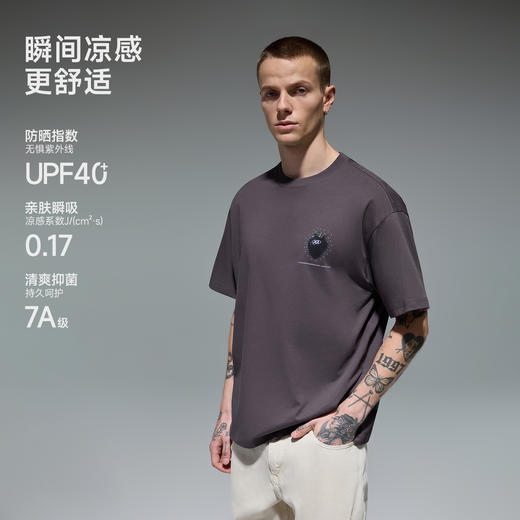 【商场同款】CHINISM赤尘 草莓印花凉感t恤男夏季潮牌速干短袖 商品图1