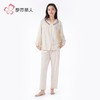 都市丽人睡衣26支CVC单面睡衣女士家居服长袖长裤棉质套装LHH1H2 商品缩略图1