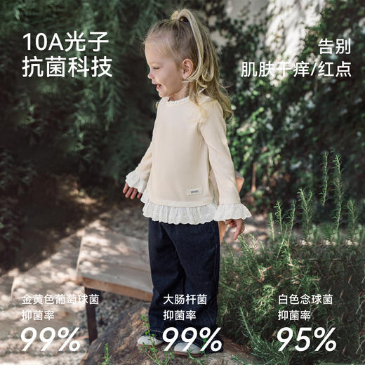 【宝宝服饰】嫚熙童装儿童长袖T恤羊毛女宝秋款女童上衣 商品图4