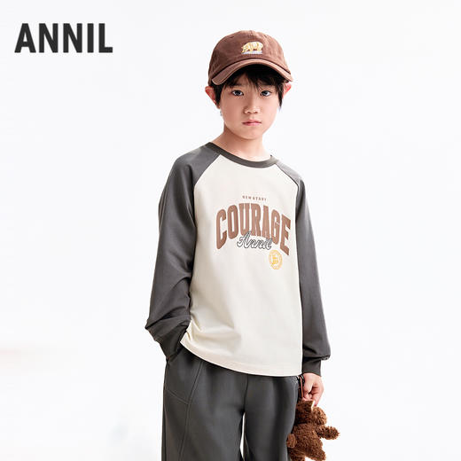 【实体店同款】男童圆领长袖针织衫秋季新款安奈儿童装AB531120 商品图2