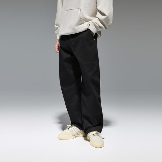 CHINISM赤尘 纯棉直筒休闲裤男秋季新款美式直筒宽松男士通勤裤子 商品图1