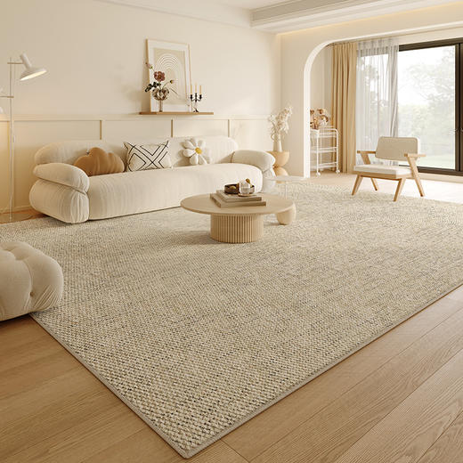 【0甲醛+高效抗菌+防螨】地毯客厅卧室奶油风纯色防水耐脏免打理地垫 ，抗污免洗一擦即净！咖啡茶渍通通搞定，亲肤无甲醛，品质感爆棚✨ 商品图14