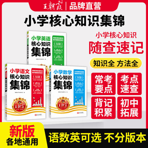 王朝霞小学核心知识集锦语文/数学/英语可选 商品图0