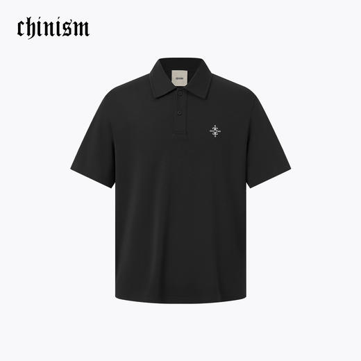 【凉感】CHINISM赤尘 刺绣polo衫男2025夏季复古休闲短袖翻领上衣 商品图2