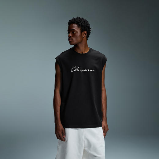 【运动系列】CHINISM赤尘 纯棉背心男夏季美式坎肩男士无袖t恤 商品图1