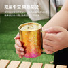 【纯钛双层马克杯】纯钛马克杯双层隔热咖啡杯高端带手把保温杯办公桌面杯高颜值水杯 商品缩略图3