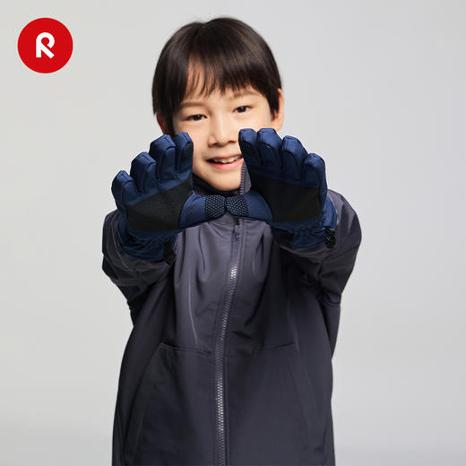 芬兰reima2025男女儿童大童拒风保暖可触屏休闲舒适运动分指手套 商品图3