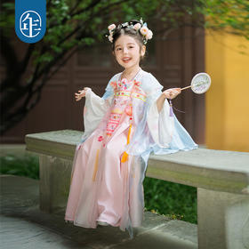 年衣童装汉服裙女童25秋季新款改良唐装儒裙中式华灯初上汉服裙
