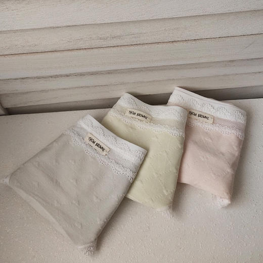 少女风蕾丝花边抑菌内裤女中高腰纪念日百货门店同款164243148 商品图5