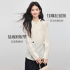 【08/12新品】熙世界醋酸钉珠花苞领衬衫女长袖2025秋季新款复古宫廷风气质上衣 商品缩略图1
