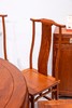 红桥红  家具严选  缅甸花梨（大果紫檀）【158 素边六角底座 圆餐桌十二件套】 商品缩略图5