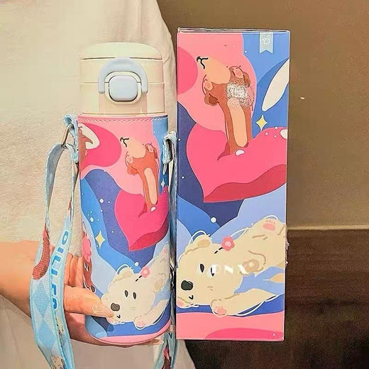 迪乐PUPPY腊肠狗保温杯D9338-520ml 商品图1