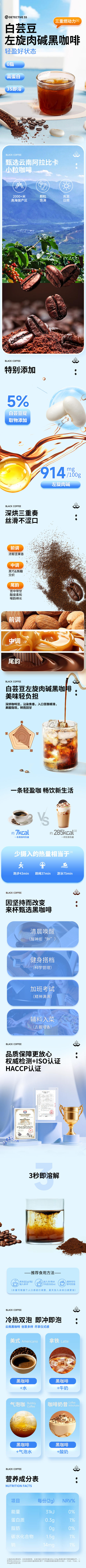 神探伍伍白芸豆左旋肉碱黑咖啡40g(2g*20） 商品图12