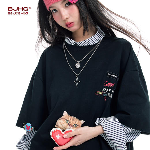 BJHG不计后果 爱心贴贴t恤配饰设计感潮牌衣服装饰品装饰 商品图3