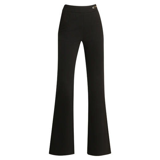 「自」全新升级【铂金会员174/天猫229/差价55】(45608)洛诗琳窄版直筒九分裤2025秋季新款高腰显瘦微喇叭休闲长裤 商品图4