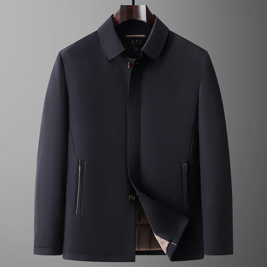 【DKP】大依优型大码男装中老年商务棉衣男加棉休闲爸爸冬装冬季大码夹克夹棉外套 商品图6