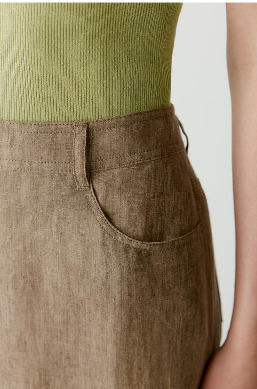 【高品质私服】【IC水洗亚麻平布半身长裙】自带阔度舒适感爆棚，上身舒适感绝佳G0913-CC【无标出货 介意慎拍】 商品图7