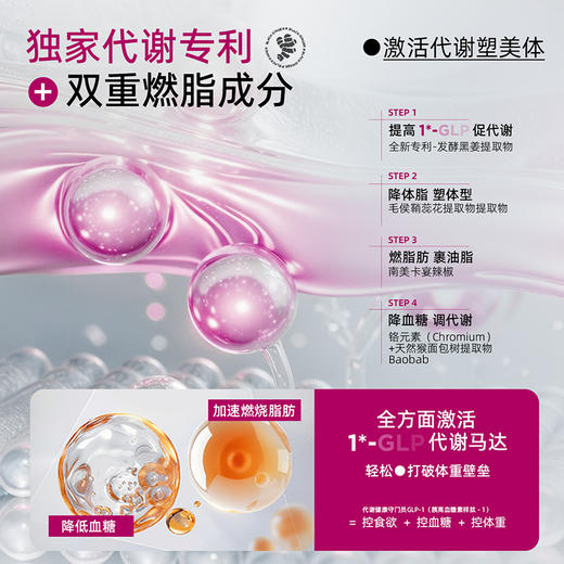 【限时特惠】法国EAFIT纤飞黑姜片懒人身材管理碳糖油阻断燃体代谢高燃顽固30粒/盒 商品图3