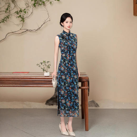 老上海旗袍雍容典雅高级改良新中式WC8655 商品图2
