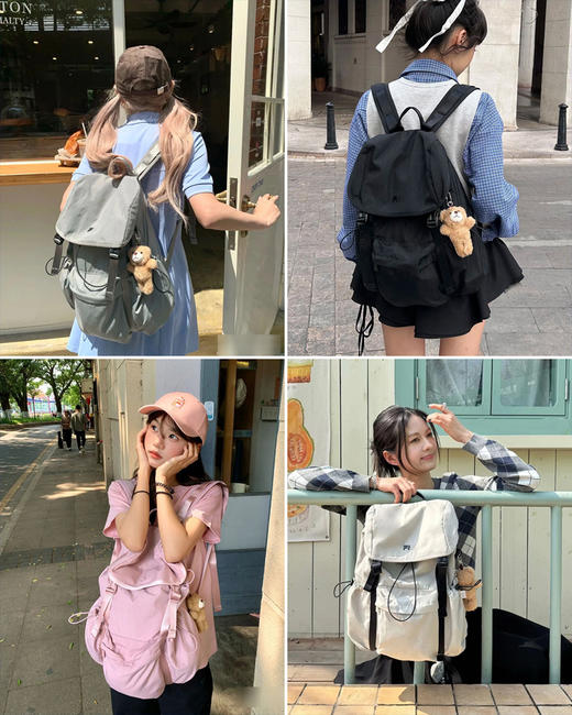 现货 THS-无 斐乐家 可拆卸熊仔挂件烧麦包 4色 CQ1410 商品图0