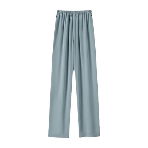 丁摩新款真丝裤休闲裤女长裤桑蚕丝直筒裤大码宽松垂感裤子AL1000401 商品图4