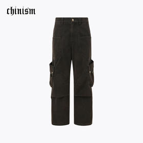 CHINISM赤尘 解构多口袋工装裤男秋季新款复古宽松直筒机能伞兵裤