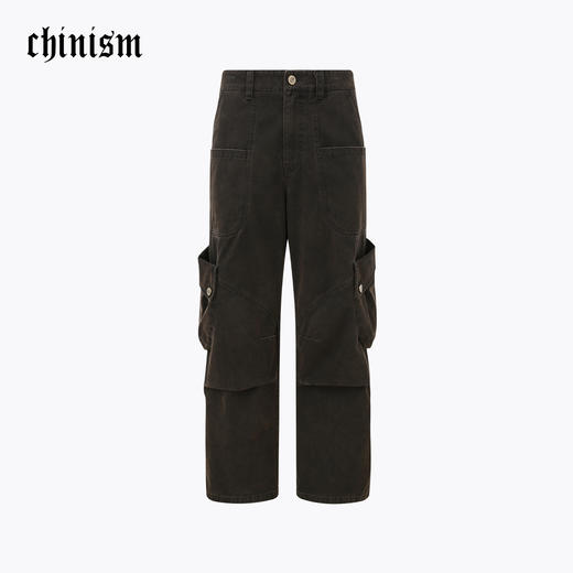 CHINISM赤尘 解构多口袋工装裤男秋季新款复古宽松直筒机能伞兵裤 商品图0