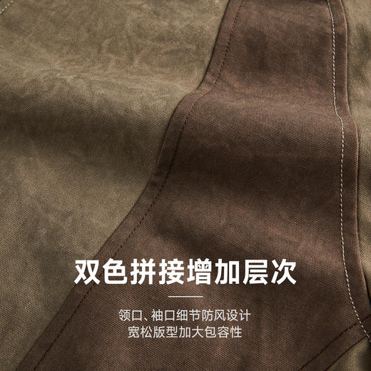 CHINISM折扣季 new vintage立领夹克男秋季拼接防风美式男士外套 商品图1