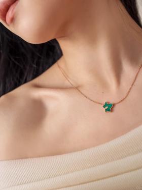 【LA罗拉玫瑰常青藤孔雀石项链】活出自然、舒展、优雅的姿态，以优雅姿态焕发明媚生命力G1483-CC【无标出货 介意慎拍】