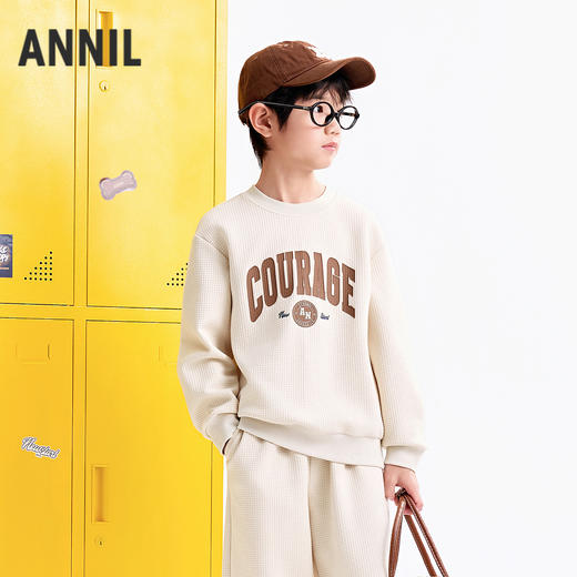 【实体店同款】男童圆领长袖卫衣秋季新款安奈儿童装AB531134 商品图0