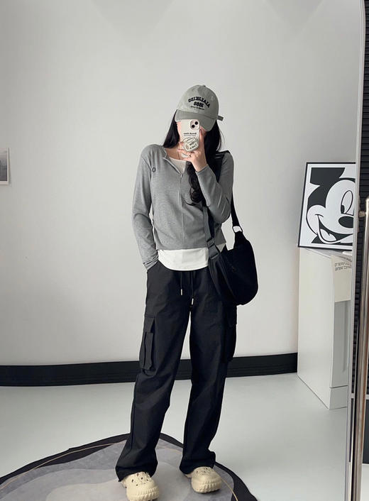 FXA25802 情侣款两穿工装裤 商品图4