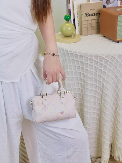 驴家 Nano Speedy 手袋 M25591 白色/渐变手拿斜挎包（LZ*MM） 商品图2