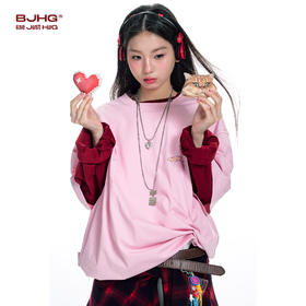 BJHG不计后果 爱心贴贴t恤配饰设计感潮牌衣服装饰品装饰