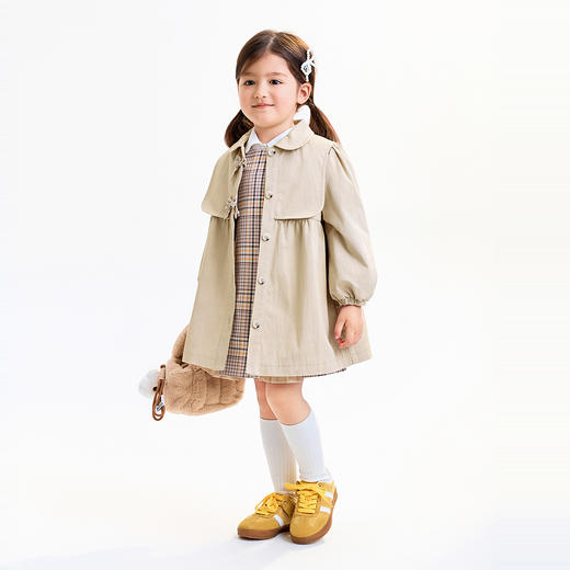 【实体店同款】女童梭织外套秋季新款安奈儿童装XG535209 商品图5