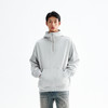 CHINISM赤尘 灰色立领连帽半拉链卫衣男春季美式男士宽松纯色帽衫 商品缩略图3