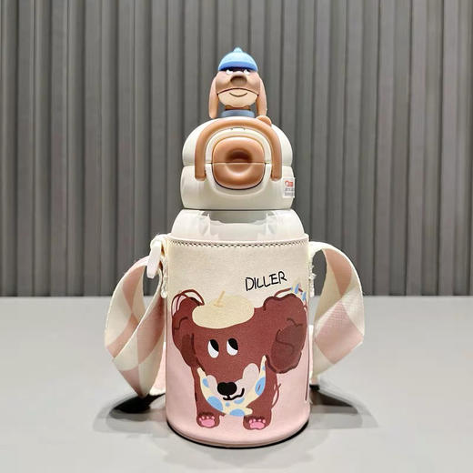 迪乐PUPPY腊肠狗保温杯D9330-520ml 商品图1