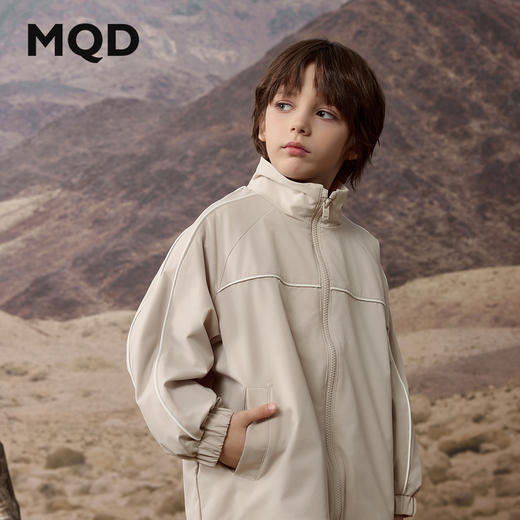 【MQD】童装男童立领外套春春秋款儿童运动拉链衫 商品图0