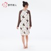 都市丽人睡衣40支RC拉架睡衣女士家居服长袖裙棉质睡裙LHH6H3 商品缩略图3