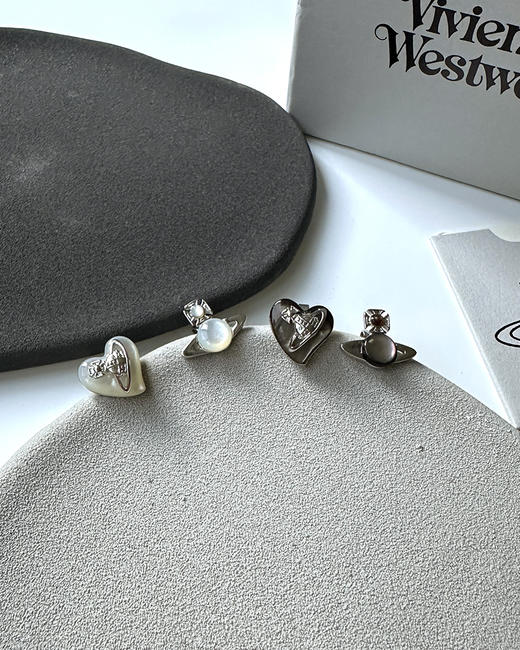 现货 THS-无 西太后家 贝母土星耳钉合集 6色 CU1320 商品图5