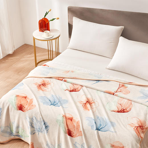 罗莱T 超柔絮彩A类云朵绒毯 180×200cm 商品图1