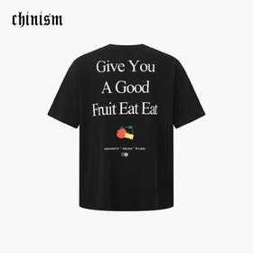 CHINISM赤尘 趣味绣花t恤男夏季新款美式休闲男士宽松纯棉短袖