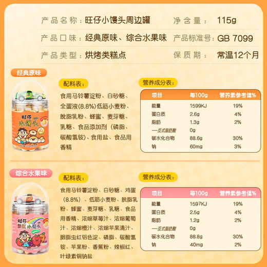 旺仔小馒头周边罐 含旺仔主题小车 商品图6