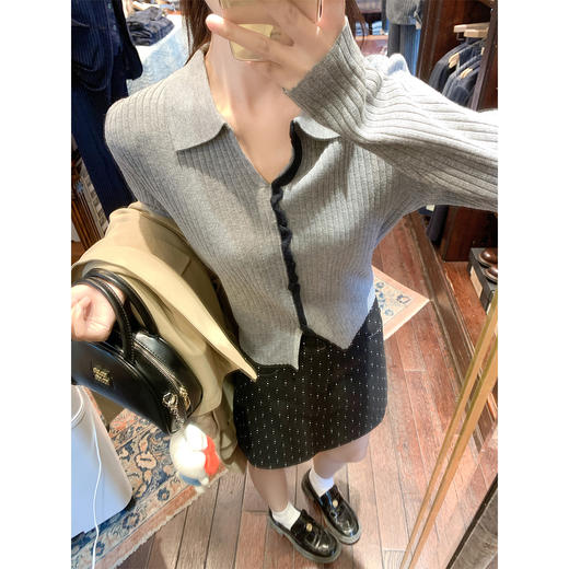 <曾小咸推荐>2.13现货秒杀 ！微信超特价！2色韩系撞色针织衫 日常169.99 立减90 秒杀79.99！！ 商品图1