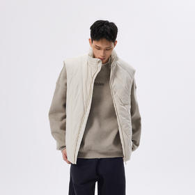 CHINISM赤尘 射线分割棉马甲男冬季新款加厚保暖男士立领无袖外套