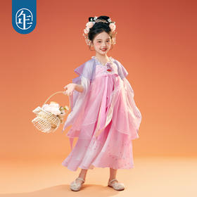 【花兔月圆汉服裙】年衣童装汉服裙女童25年秋季新款超仙唐装花兔月圆汉服裙