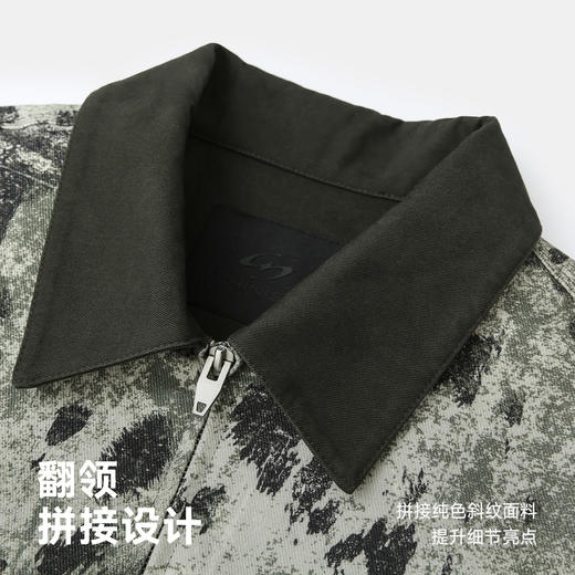 CHINISM赤尘 斑点满印翻领夹克男秋季新款复古宽松男士拉链外套 商品图2